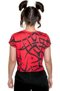 Fang Loose Crop Top