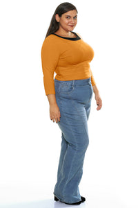 Original Retro Crop Top in Gold